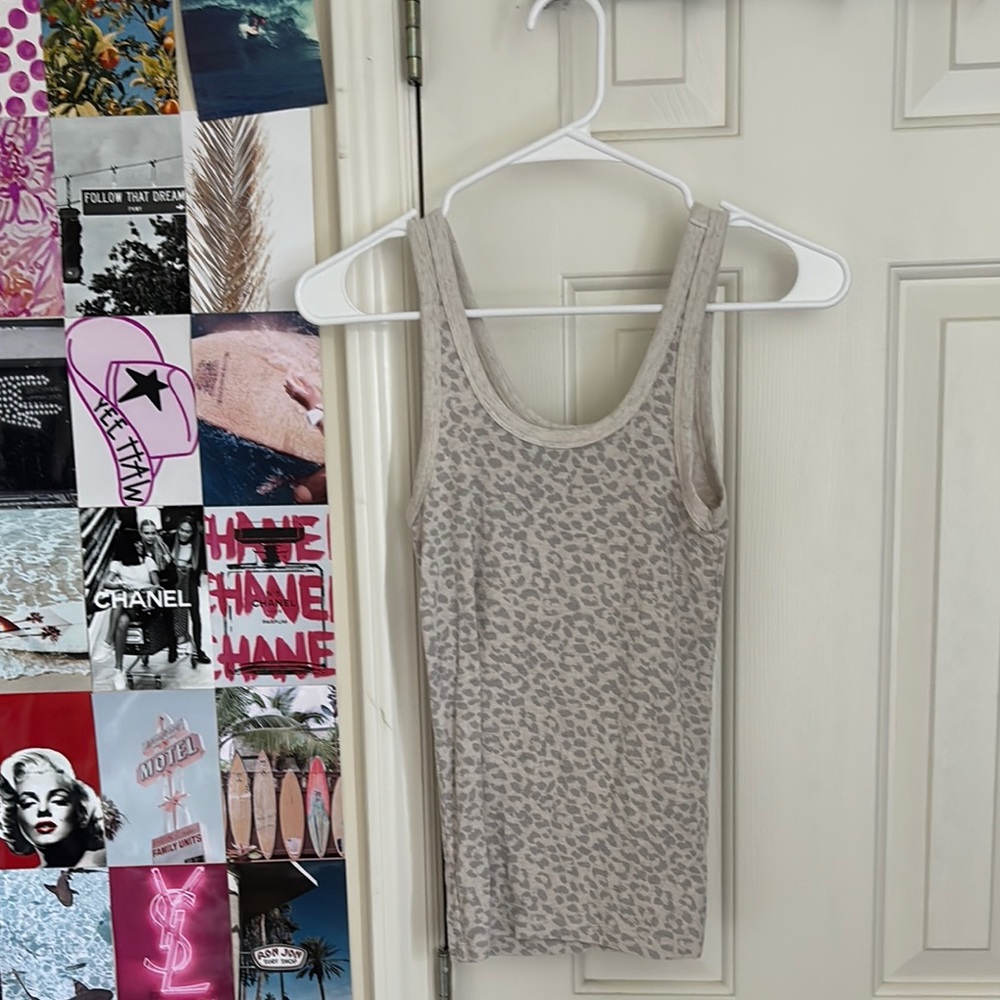 Aerie Leopard Print Tank Top